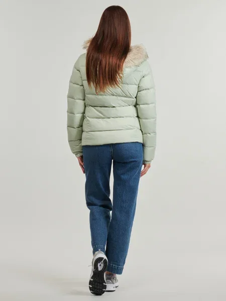Džínsová bunda Tommy Jeans s kapucňou zelená