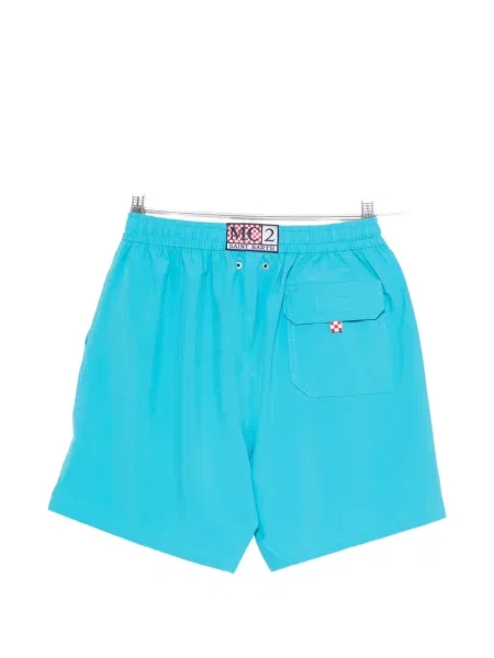 Slip de baie Mc2 Saint Barth cu broderie albastru