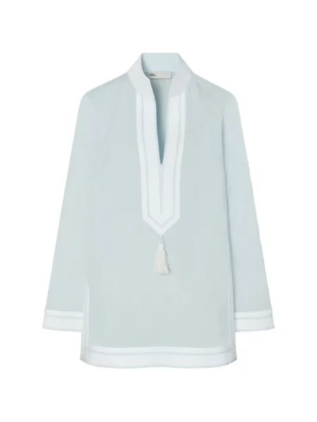 Tunika Tory Burch niebieska