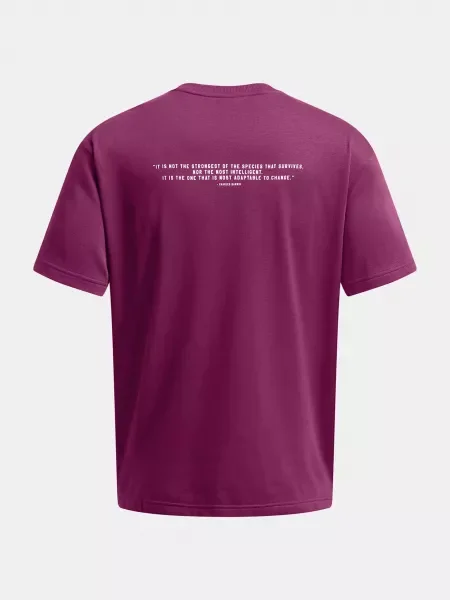 Pánske tričko Under Armour Pjt Rck Terry SS fialová