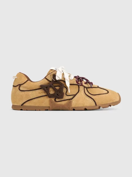 Naked Wolfe Ace sneakers pentru bărbați din piele întoarsă bej