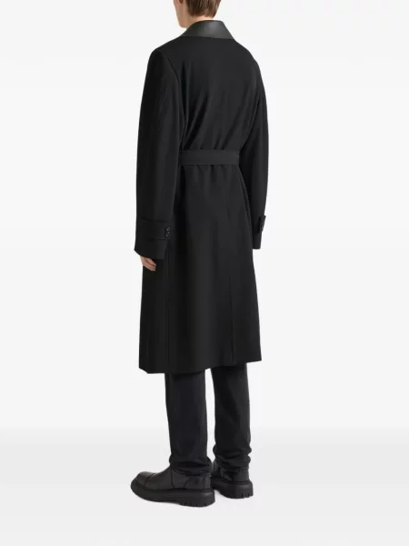 Trenci Givenchy cu două rânduri de nasturi negru