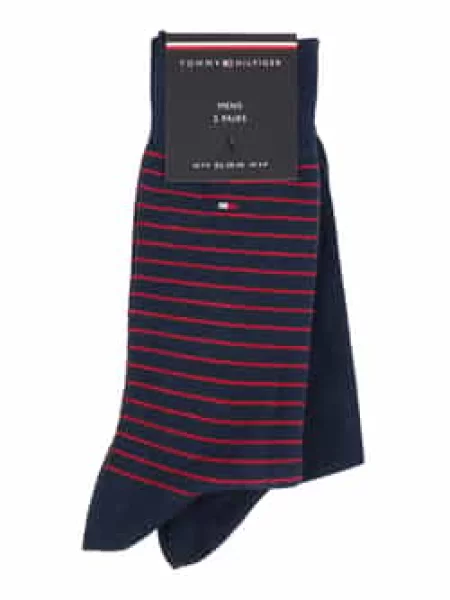 Skarpety w zestawie 2 szt. Tommy Hilfiger granatowe
