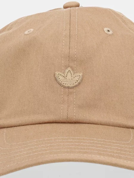 Однотонная кепка Adidas Originals коричневая