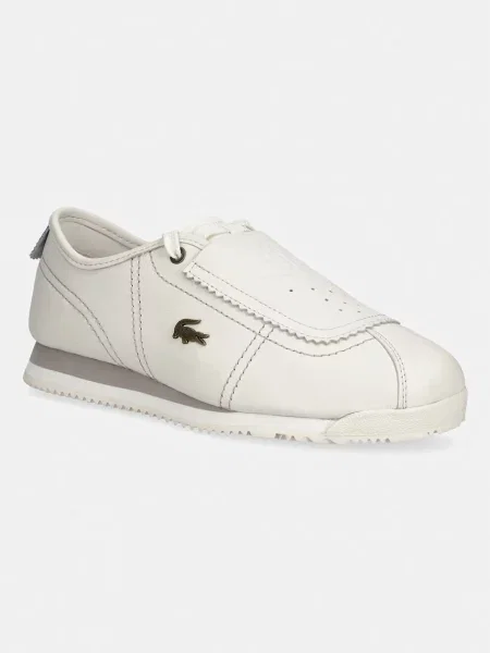 Lacoste Club-Low Leather Slip-On sneakers pentru femei din piele bej