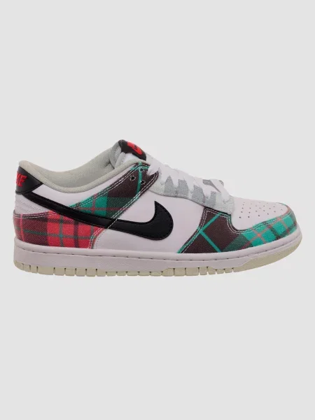 Кожаные кроссовки Nike Dunk белые
