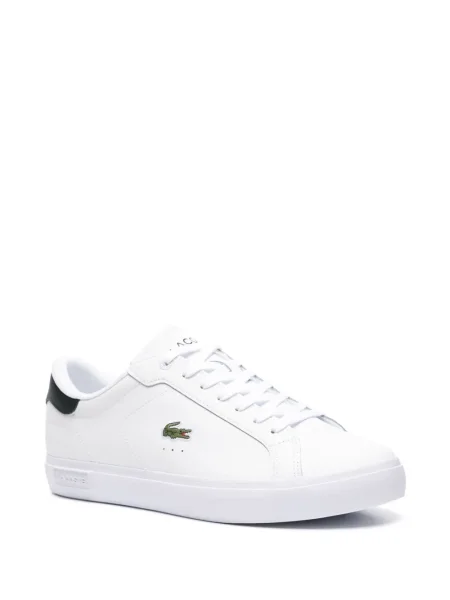 Sneakerși Lacoste din piele alb