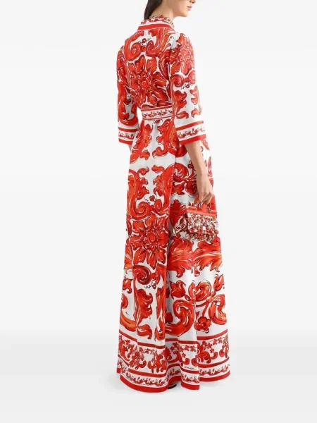 Palton Dolce & Gabbana cu imagine roșu