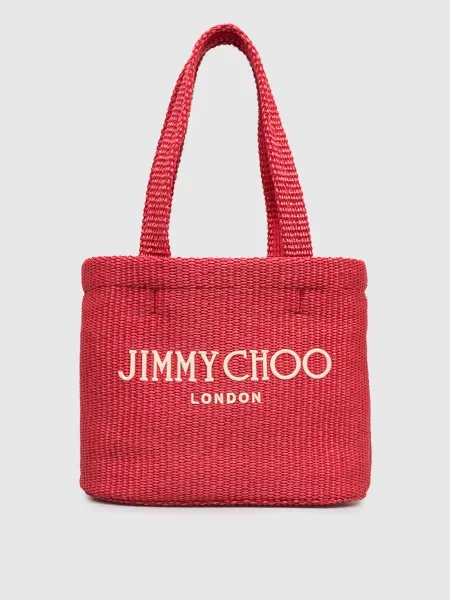 Сумка шоппер Jimmy Choo красная