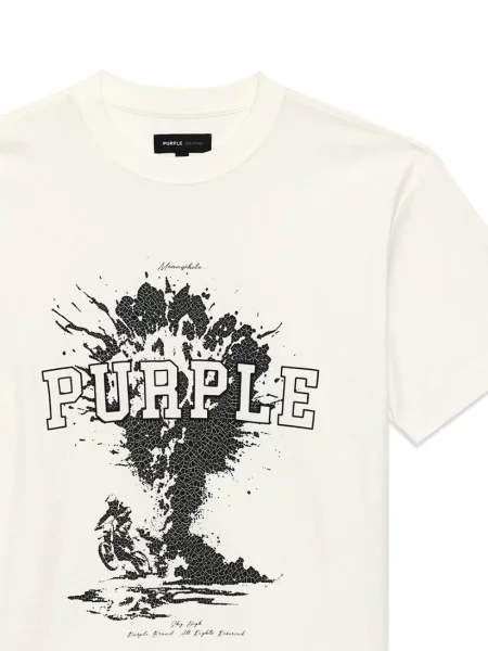Marškinėliai Purple Brand balta