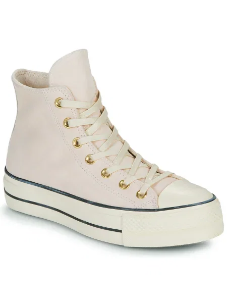 Pantofi Converse din piele de căprioară roz