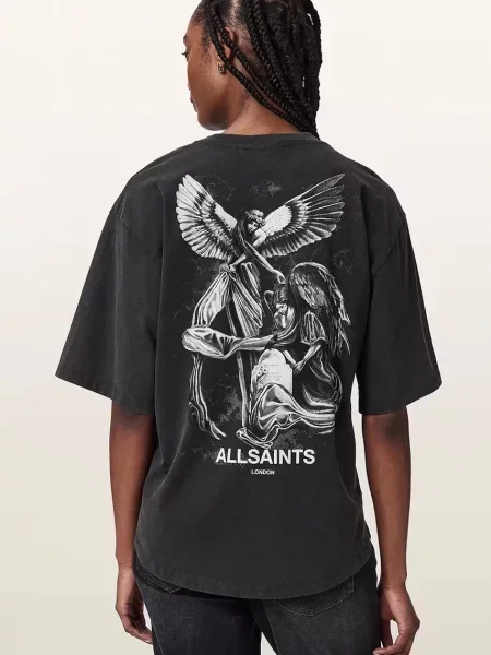AllSaints tricou oversized pentru femei din SERAPH AMELIE SS negru