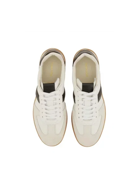 Sneakersy Tom Ford zamszowe białe