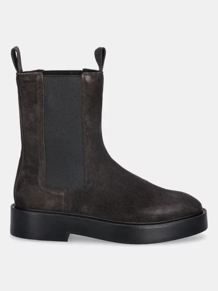 Škornji Calvin Klein iz semiša rjava