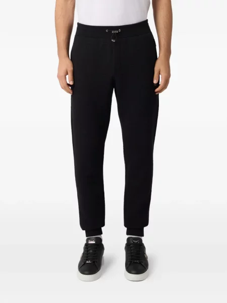 Spodnie Philipp Plein do biegania z logo czarne