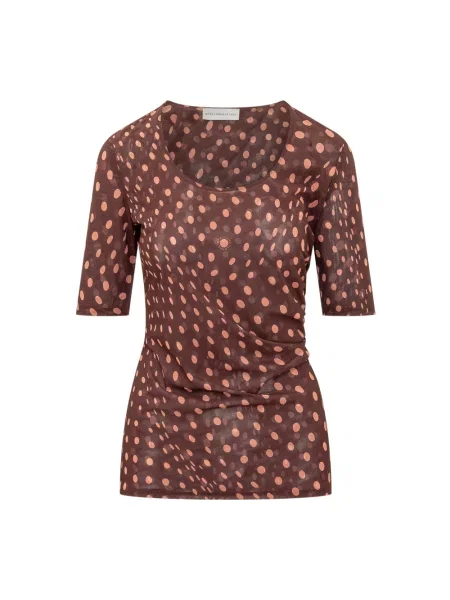 Koszulka Stella Mccartney brązowa