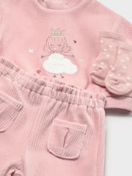 Mayoral Newborn трикотажний комплект для немовлят вельветовий