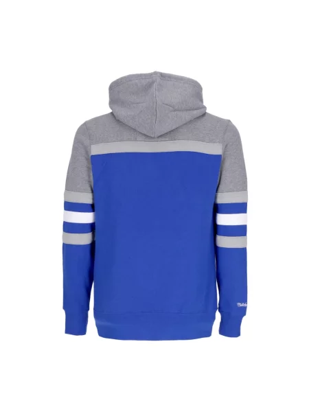 Bluza z kapturem Mitchell & Ness z kapturem niebieska