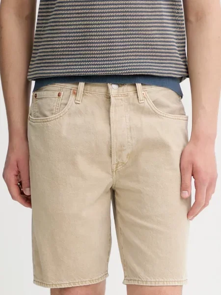 Дънков къс панталон Levi's мъжки синьо бежово
