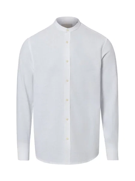Only&Sons koszula codzienna z lnu Mężczyźni Slim Fit len S biały