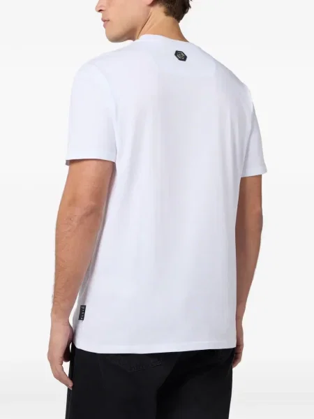 Tricou Philipp Plein cu imagine alb