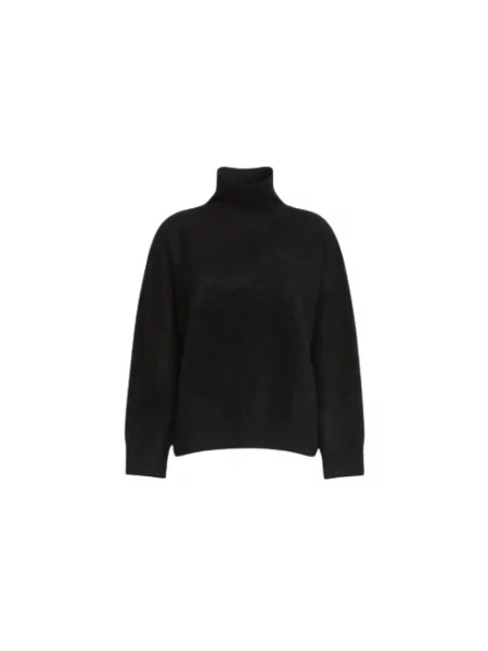 Sweter z golfem Max Mara wełniany czarny