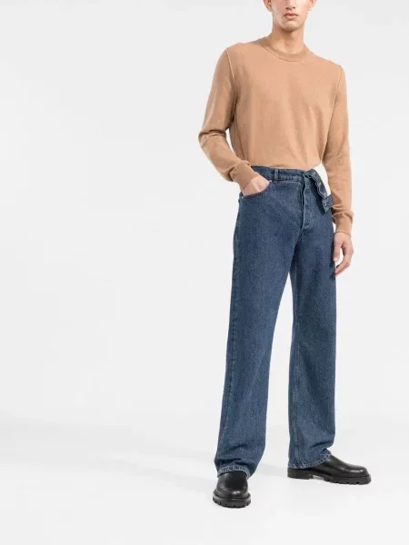 Megztinis Maison Margiela apvaliu kaklu ruda