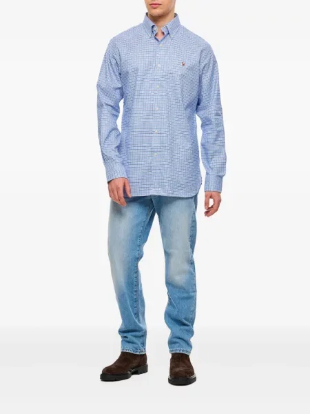 Kostkovaná košile Polo Ralph Lauren modrá