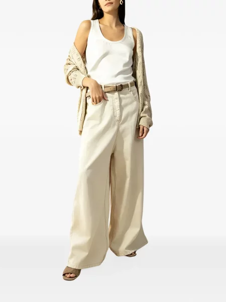Pantaloni Brunello Cucinelli alb