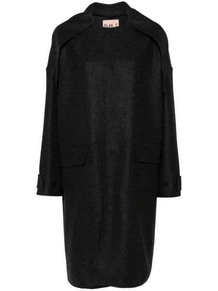 Palton Plan C din fetru gri