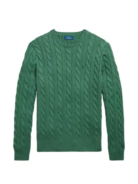 Fleece polo Polo Ralph Lauren με κέντημα με λαιμόκοψη v κόκκινο