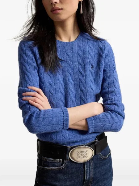 Scurt șapcă Polo Ralph Lauren cu broderie din jerseu maro