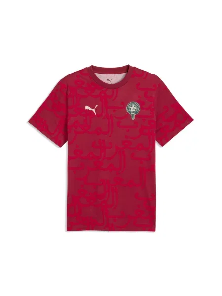 PUMA koszulka Maroka ftblCulture Printed Akcesoria S czerwony