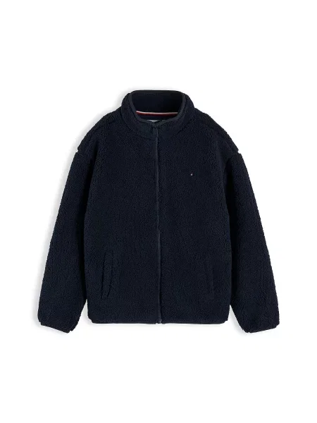 Fleecová mikina Tommy Hilfiger bílá