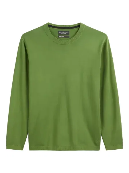 Pulover Marc O'polo cu decolteu rotund verde