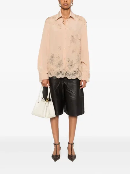 Cămașă Ermanno Scervino cu model floral din dantelă