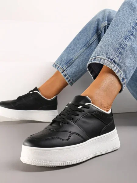 Sneakerși cu Platforma Liciana negri