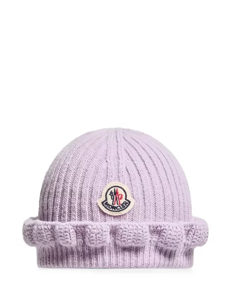 Czapka dziecięca Moncler Enfant fioletowa