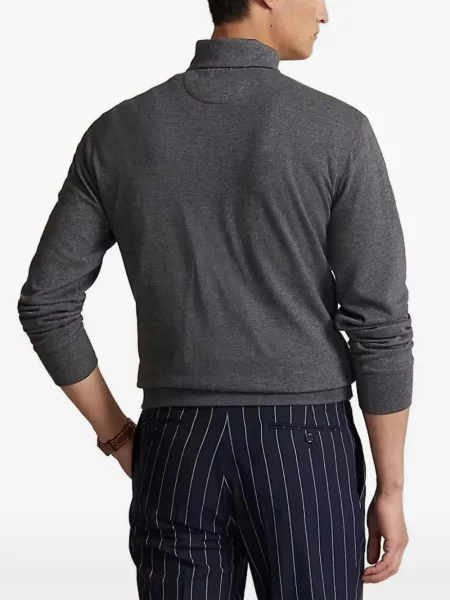 Kostkované oblekové kožené sako Polo Ralph Lauren hnědé