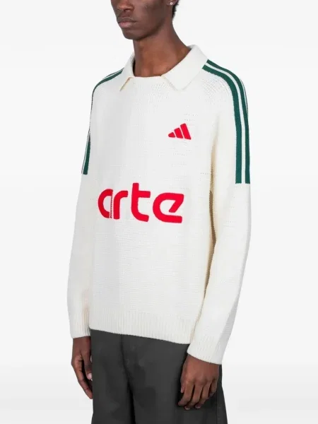Geantă Adidas cu dungi cu imagine maro
