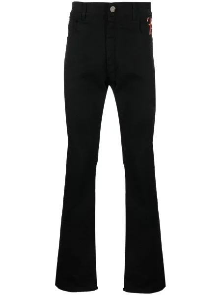 Blugi Billionaire cu broderie negru