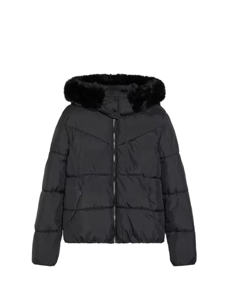 Bershka Geacă de iarnă negru