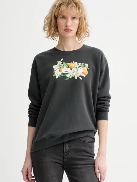 Pulover Levi's GR EVERYDAY CREW siva