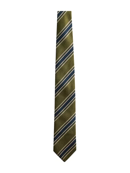 Next Cravată Signature crem / bleumarin / oliv