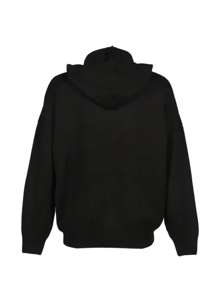 Hanorac cu glugă 032c tricotate cu model camuflaj negru