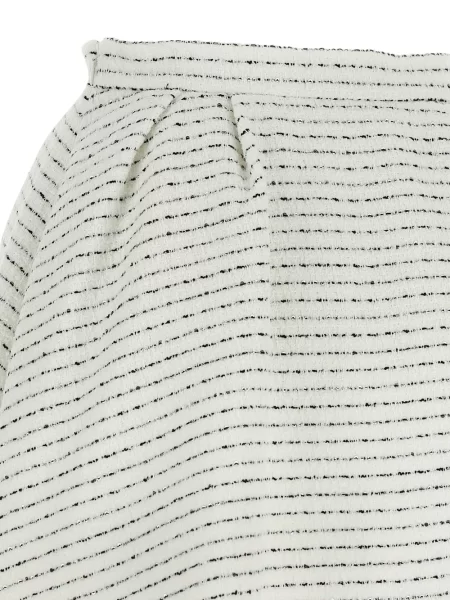 Πλισέ φούστα πλισέ Alessandra Rich tweed λευκό