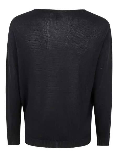 Sweter Md75 z okrągłym dekoltem niebieski