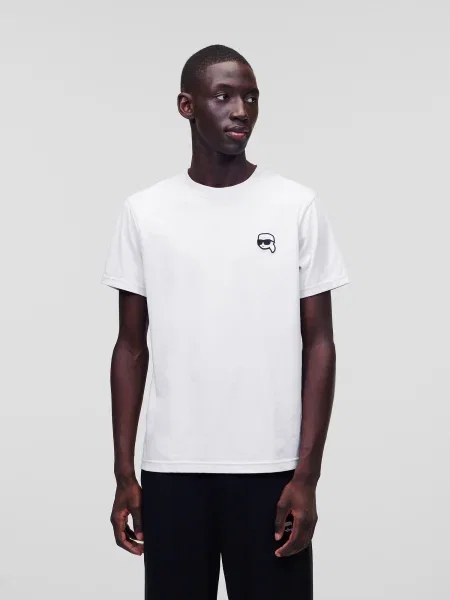 Karl Lagerfeld Tricou bej / negru alb