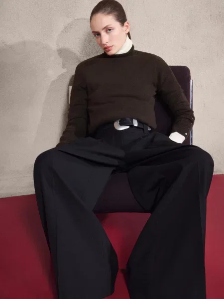 Водолазка MANGO темно-коричневий коричнева