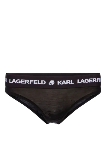 Chiloți tanga Karl Lagerfeld cu autograf negru